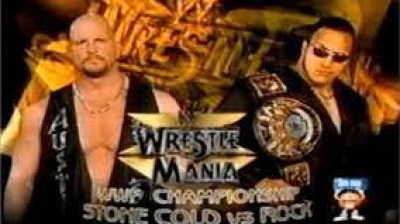 Stone Cold VS The Rock WWF Championship Match