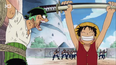 ONE PIECE 003 // Morgan contra Ruffy i la noia misteriosa