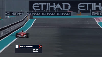 Vuelta TV Cam Michael Schumacher Ferrari F2004 - Yas Marina