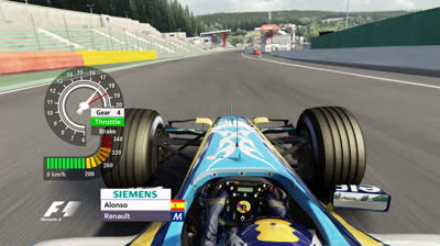 Vuelta a Spa Fernando Alonso Renault R25 - Imitando su estilo de conducción