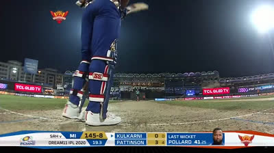 SRH vs MI 56th Match Match Replay from Indian Premier League 2020