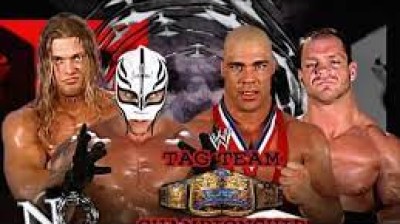 Chris Benoit & Kurt Angle vs Rey Mysterio & Edge (No Mercy 2002)