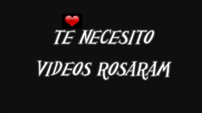 Gracias por ser parte de esta hermosa melodía! Feliz 14 de febrero.VIDEOS ROSARAM 346/ HOY NECESITO.