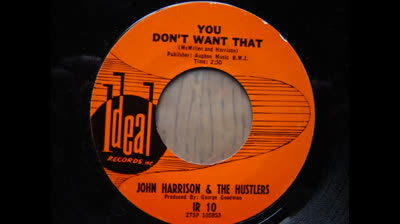John Harrison And The Hustlers (1965) - You Don't Want That