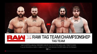 Seth Rollins & Dean Ambrose vs The Revival (WWE 2K19)