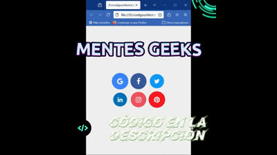 Cómo crear un logo animado con iconos de redes cociales en HTML y CSS | Efecto bounce sin JavaScript
