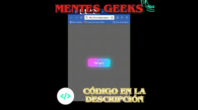 Botón animado con efecto luminoso | HTML & CSS